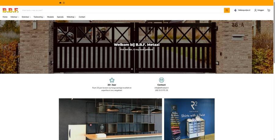Screenshot van bbfmetaal.nl