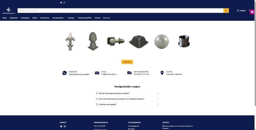Screenshot van hekkenpuntjes.nl